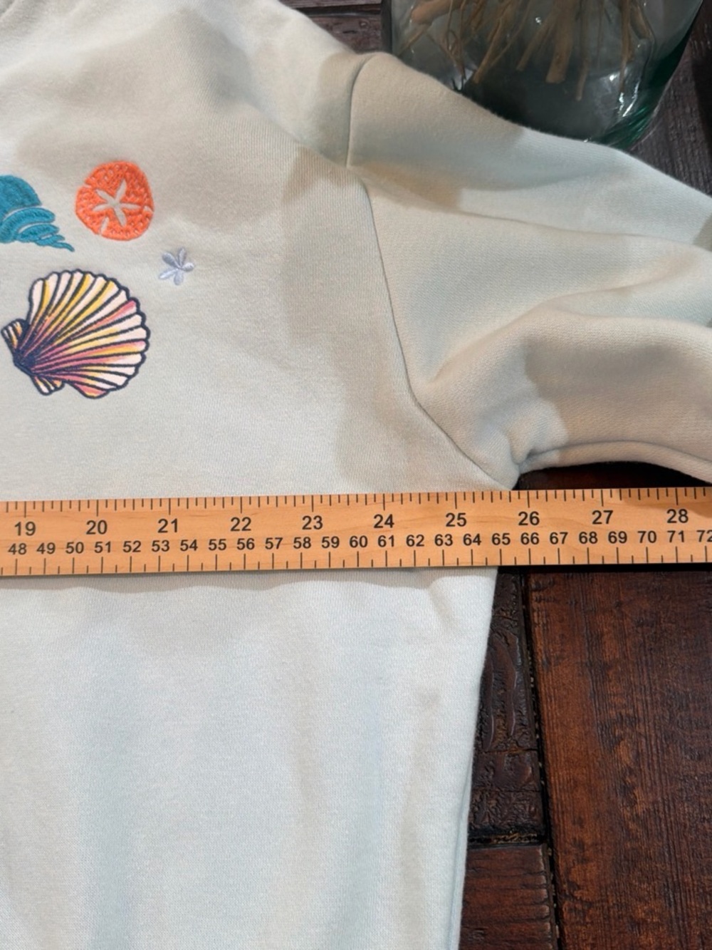 Altar'd State Sunny Days Ahead Light Blue Embroidered Fleece Hoodie M - Picture 4 of 8